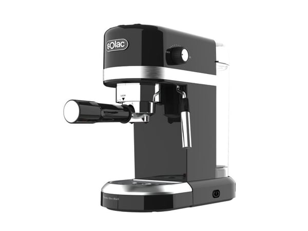 Solac Taste Slim Black, Espressomaskin, 1,4 l, Malt kaffe, 1350 W, Sort