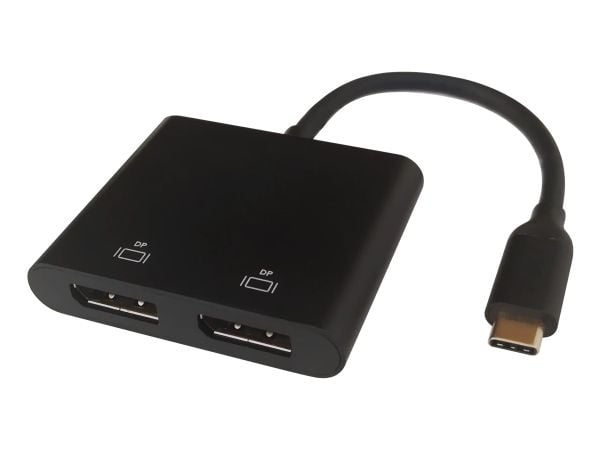 DELTACO - Videodeler - 2x 4K60Hz - 2 x DisplayPort - stasjonær