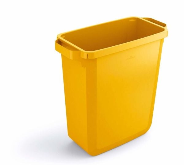 Säiliö 60ltr L59xW28.2xH60cm elintarvikekäyttöön tarkoitettu muovi keltainen,1 kpl