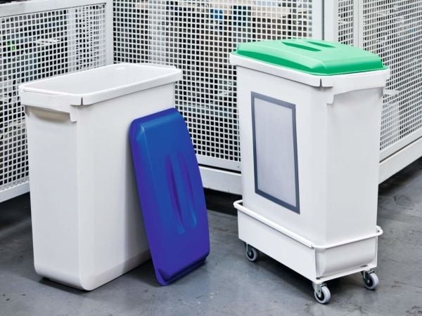 Säiliö 60ltr L59xW28.2xH60cm elintarvikekäyttöön tarkoitettu muovi keltainen,1 kpl