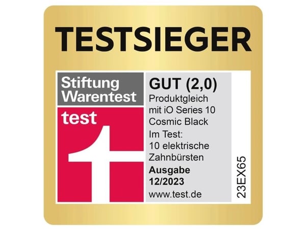 Oral-B iO iO10, Voksen, Roterende Tannbørste, Daglig stell, Gum omsorg, Intense, Sensitiv / Myk, Super sensitive, Tongue care, Whitening, Sort, Cos...