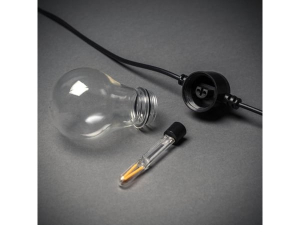 Konstsmide 2341-800SP Aurinkovalaisinketju Ulkoinen Akkukäyttöinen Lampujen lukumäärä 10 LED (RGB) Amber Valaistu Pituus: 4,5 m Valon väri säädettä...
