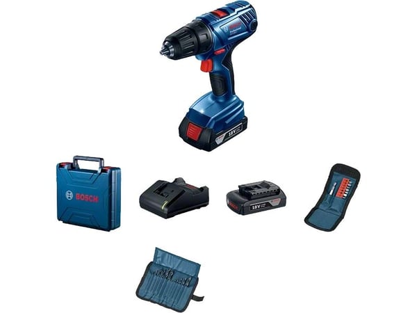 Bosch GSR 180-LI, Boremaskin med pistolgrep, Nøkkelløs, Flerfarget, 1,3 cm, 1900 RPM, 3,5 cm - SOLO