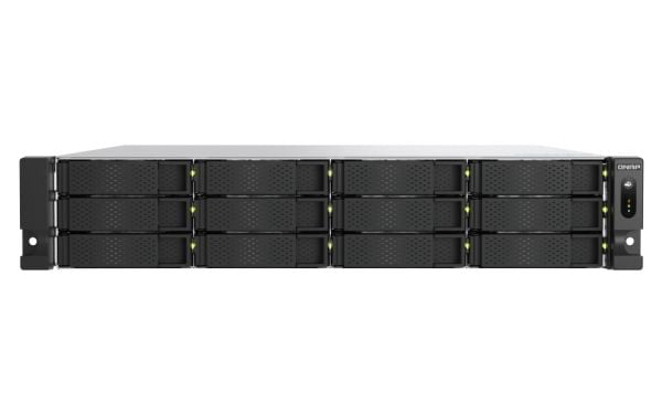 QNAP TS-H1277AXU-RP - NAS-server - 12 brønner - kan monteres i rack - SATA 6Gb/s - RAID 0, 1, 5, 6, 10, 50, 60, JBOD - RAM 32 GB - 2.5 Gigabit Ethe...