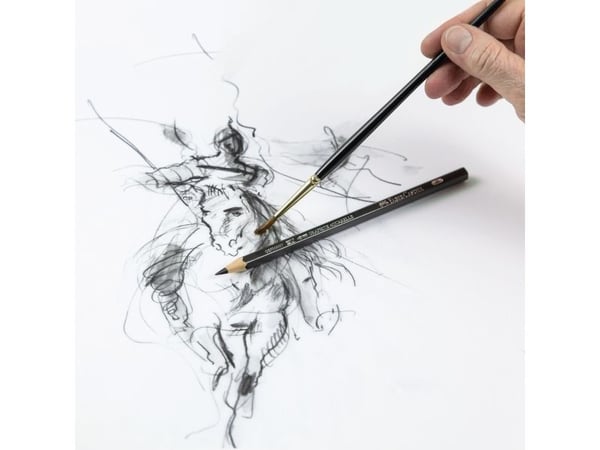 Faber-Castell GRAPHITE AQUARELLE - Blyant - grafitt - 2B, 4B, 6B, 8B, HB - 3.3 mm (en pakke 5)