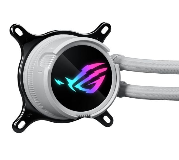 ASUS ROG STRIX LC III 360 ARGB - White Edition - væskekjølesystem for prosessor - Radiatorstørrelse: 360 mm - (for: AM4, LGA1200, LGA1700, AM5, LGA...