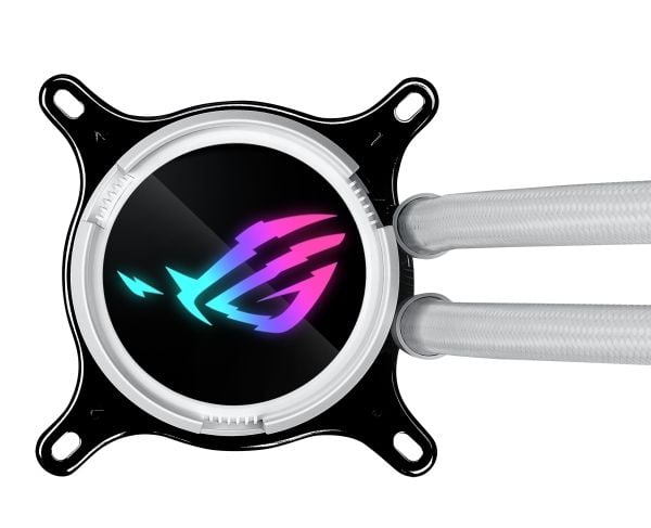 ASUS ROG STRIX LC III 360 ARGB - White Edition - væskekjølesystem for prosessor - Radiatorstørrelse: 360 mm - (for: AM4, LGA1200, LGA1700, AM5, LGA...