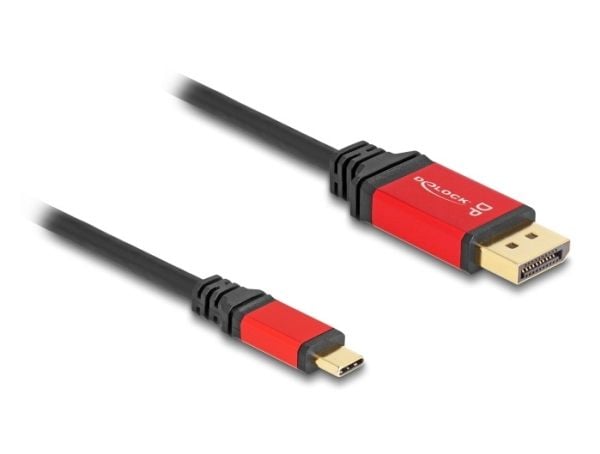 DeLOCK 80094, 3 m, USB Type-C, DisplayPort, Uros, Uros, Suora