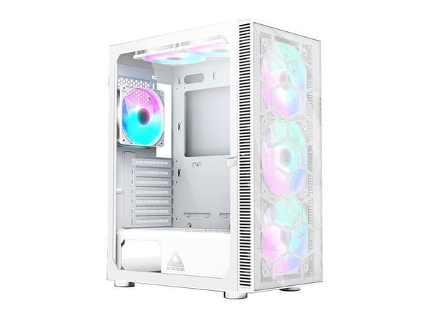 Montech X3 Mesh Midi-Tower, RGB, Tempered Glass -weiß