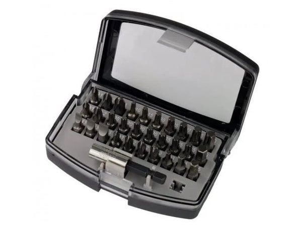 Sett med 30 stk 25 mm bits med 58 mm magnetholder
