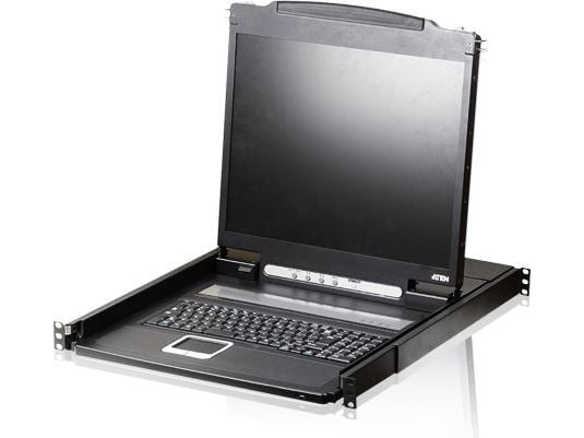 ATEN PS/2 VGA LCD-konsol, 48,3 cm (19"), LCD, PS/2, PS/2, VGA, Engelska (USA)
