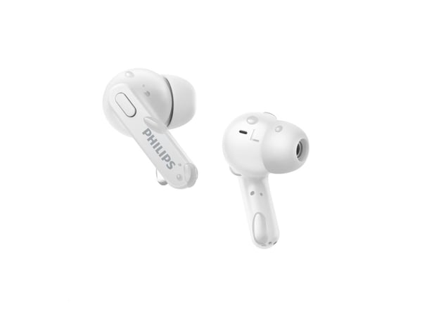 Philips TAT2206WT - True wireless-hodetelefoner med mikrofon - i øret - Bluetooth - hvit