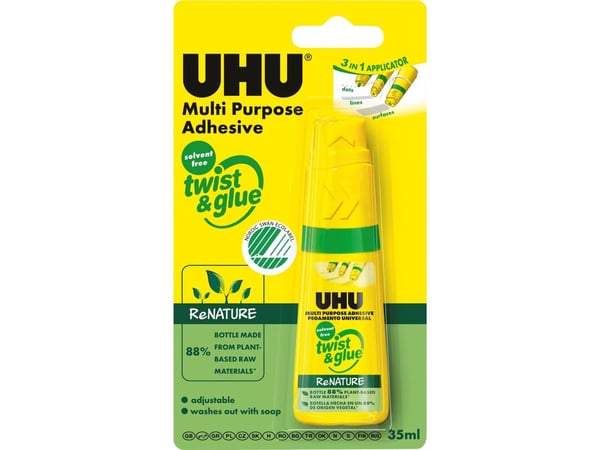 UHU Twist Glue ReNATURE, Universallim, 35 ml