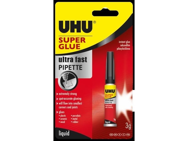 UHU Superlim Pipette, 3g UHU Superlim Pipette, 3g