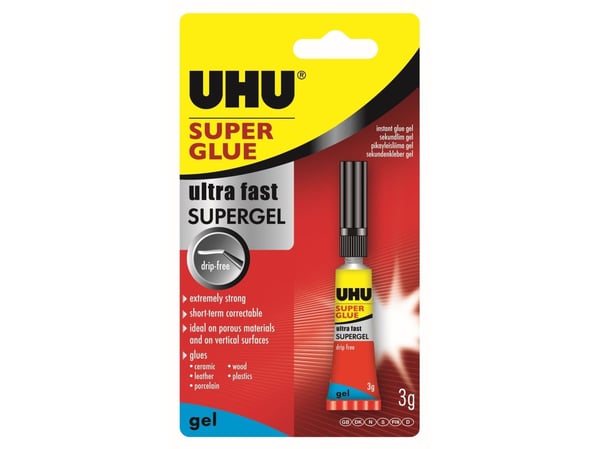 Uhu super gel 3 g sekundlim tykfl.