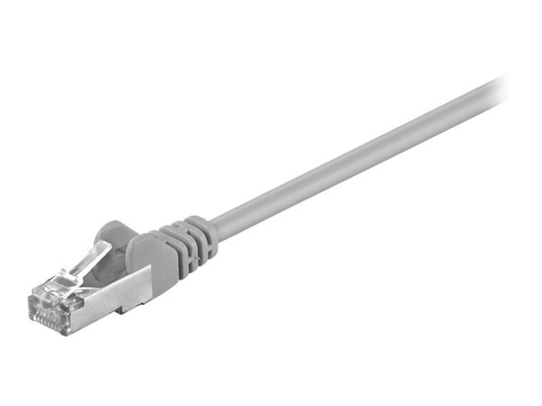 goobay - Koblingskabel - RJ-45 (hann) til RJ-45 (hann) - 25 m - SF/UTP - CAT 5e - formstøpt - grå