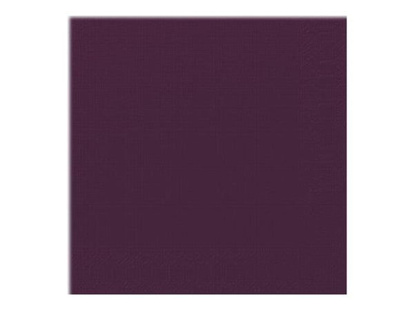 Duni - Serviett - Størrelse 40 x 40 cm - avhendbar - plomme (en pakke 125)