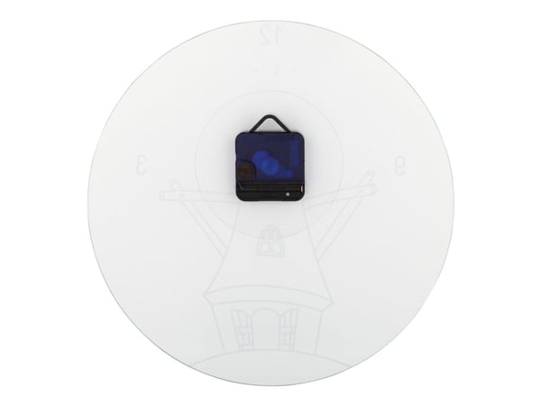 Nextime Windmill - Kello - kvartsikello - seinälle kiinnitettävä - 30 cm - musta