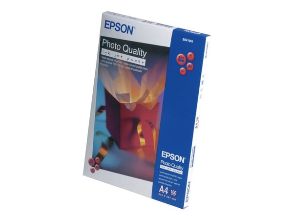 Epson Photo Quality Ink Jet Paper - Matt - belagt - ren hvit - A4 (210 x 297 mm) - 102 g/m² - 100 ark papir - for EcoTank ET-2810, 2815, 2825, 2826...