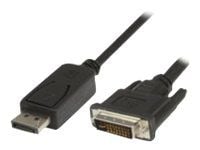 MicroConnect - DisplayPort-kabel - dobbeltlenke - DisplayPort (hann) til DVI-D (hann) - 3 m