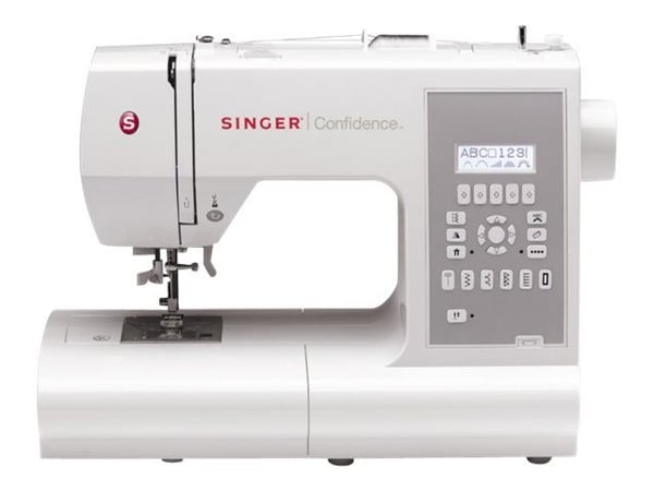 [OUTLET] - Singer Confidence 7470 - Symaskin - 225 sting - 6 enkeltskrittsknappehull - LCD display
