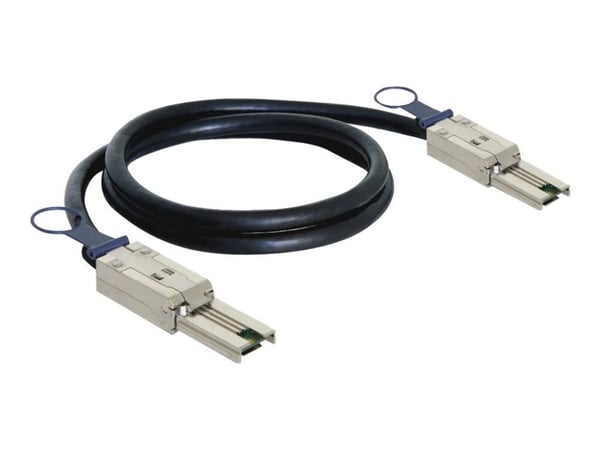 DeLOCK Cable mini SAS 26pin mini SAS 26pin (SFF 8088) 1m, 1 m, Musta