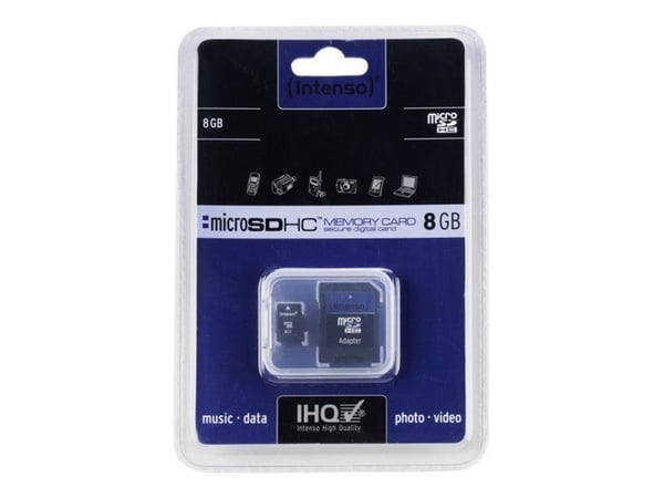 Intenso - Flashminnekort - 8 GB - SDHC