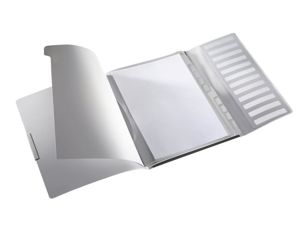 Leitz Esijärjestin Style PP 12 jak., A4, Polypropeeni (PP), Musta, Muotokuva, 200 arkkia, 80 g/m²