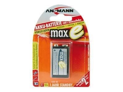 ANSMANN maxE - Paristo 9V - NiMH - (ladattava) - 200 mAh
