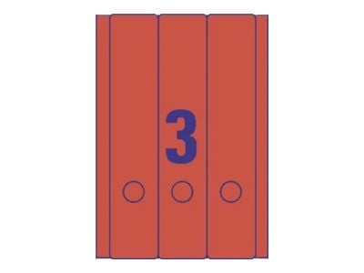 Avery Border Binder Labels, Red 61 x 297mm (20), 20 arkkia, 61 x 297mm