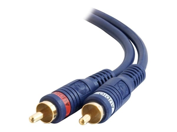 C2G Velocity - Lydkabel - RCA hann til RCA hann - 30 m - dobbeltskjermet tvunnet par