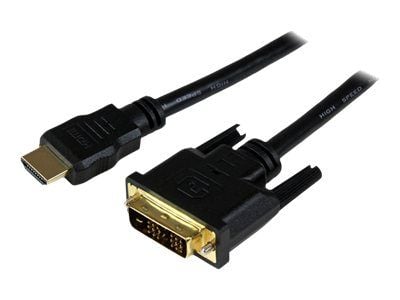 Startech 1.5m HDMI to DVID Cable M/M - Adapterkabel - DVI-D hann til HDMI hann - 1.5 m - skjermet - svart