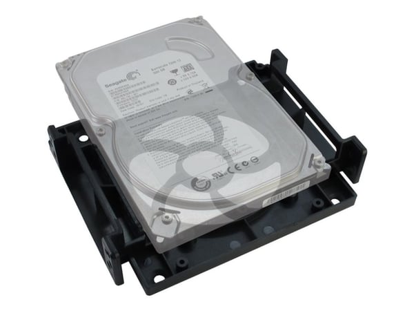 Inter-Tech HDD- / SSD-mounting frame - Uttagbar harddiskramme - 2.5", 3.5" - fra 5,25" til 3,5" / 2,5" - svart