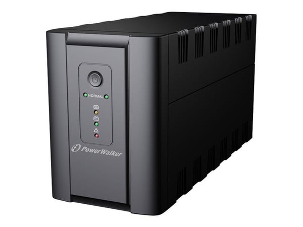 PowerWalker VI 1200 - UPS - AC 220/230/240 V - 600 Watt - 1200 VA - 7 At - USB - lähtöliitännät: 4 - musta