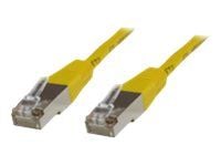MicroConnect - Nettverkskabel - RJ-45 (hann) til RJ-45 (hann) - 50 cm - skjermet, beskyttet tvunnet parkabel (STTP) - CAT 6 - halogenfri - gul