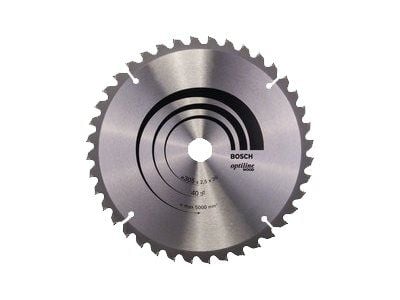 Bosch Optiline Wood - Sirkelformet sagblad - for tre - 305 mm - 40 tenner