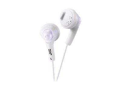JVC HA-F160-W Gumy - Ørepropper - ørepropp - kablet - 3,5 mm jakk - hvit