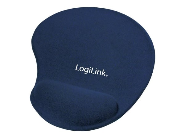 LogiLink - Musematte med håndleddsstøtte - blå