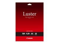 Canon Photo Paper Pro Luster LU-101 - Glans - 260 mikroner - A4 (210 x 297 mm) - 260 g/m² - 20 ark fotopapir - for PIXMA PRO-1, PRO-10, PRO-100, TS...