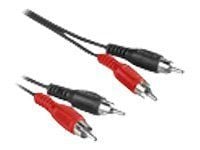 Hama - Lydkabel - RCA hann til RCA hann - 2.5 m - svart