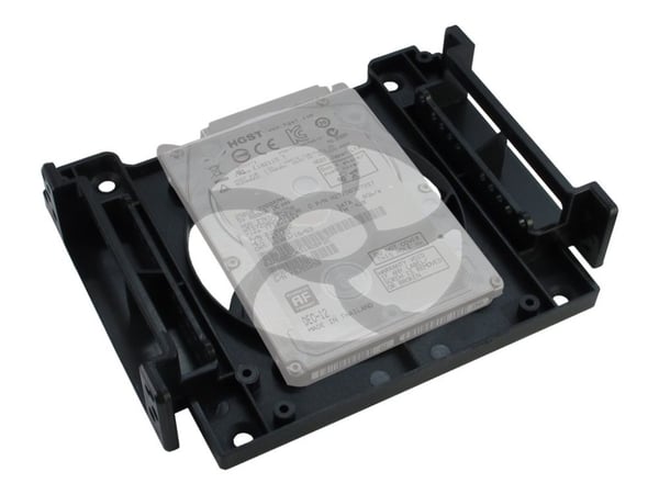 Inter-Tech HDD- / SSD-mounting frame - Uttagbar harddiskramme - 2.5", 3.5" - fra 5,25" til 3,5" / 2,5" - svart
