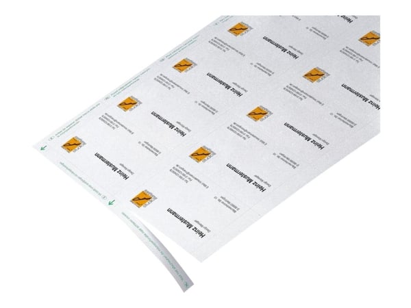 Sigel DP839 - Mikroperforert - sterkt hvitt - 85 x 55 mm - 200 g/m² - 150 kort (15 ark x 10) visittkort