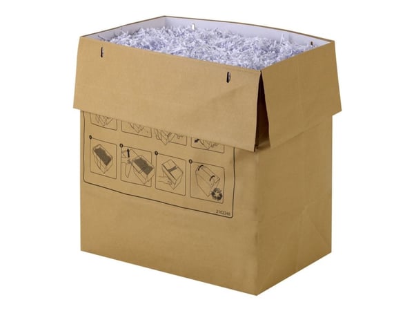 Rexel Recyclable Waste Sack - Avfallspose - lys brun (en pakke 50)