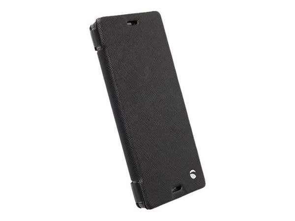 [OUTLET] - Krusell Malmö FlipCase Stand mfX - Flipomslag til mobiltelefon - syntetisk læder - sort - for Sony XPERIA Z3