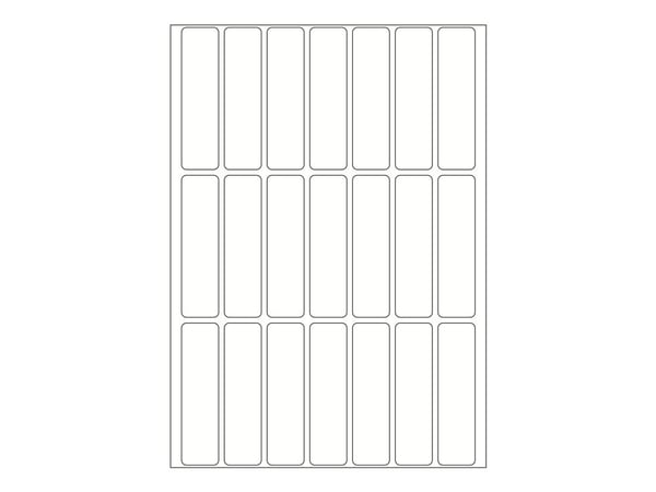 HERMA Movables - Papir - matt - selv-adhesiv - hvit - 13 x 50 mm 672 etikett(er) (32 ark x 21 merkelapper