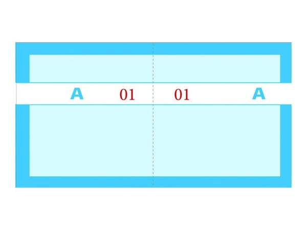 Mayland - Kupongbok - 100 ark - 200 skjemaer - 130 x 70 mm - nummerert