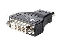 HP HDMI to DVI Adapter - Video adapter - DVI-D hunn til HDMI hann