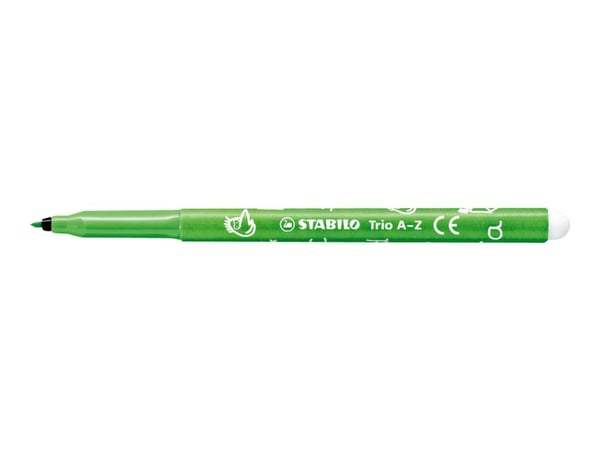 Stabilo Trio A-Z barnetusj 24 farger - 1 mm strek - pakke med 20 stk. assorterte + 4 stk. fluorfarger