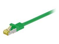 MicroConnect - Nettverkskabel - RJ-45 (hann) til RJ-45 (hann) - 10 m - SFTP, PiMF - CAT 7 - uten hindringer - grønn
