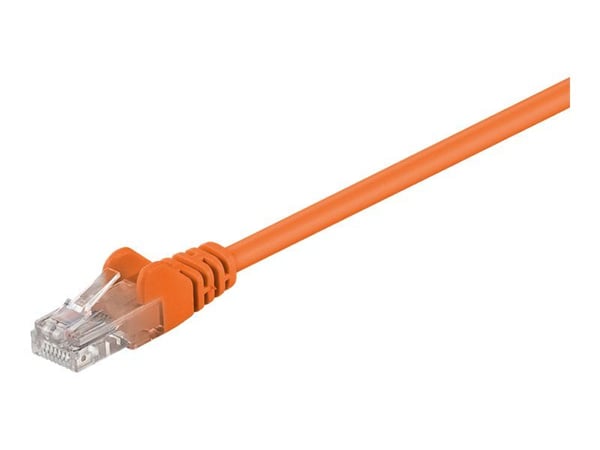 goobay - Verkkokaapeli - RJ-45 (uros) - RJ-45 (uros) - 1,5 m - UTP - CAT 6 - valettu, solmuton - oranssi
